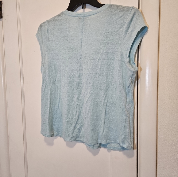 Nordstrom Signature linen short sleeve top - Picture 2 of 6
